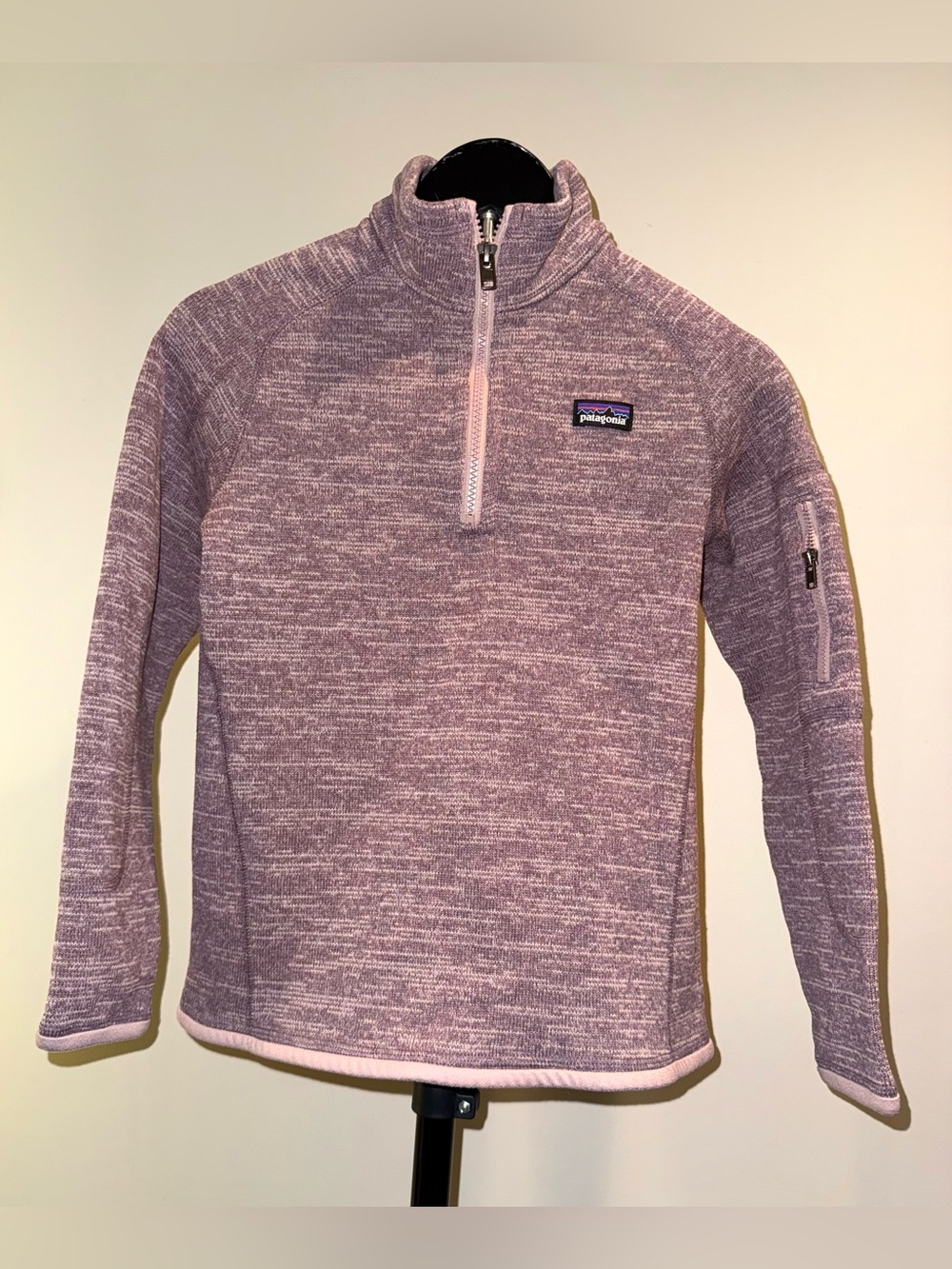Patagonia Girls' Better Sweater 1/4-Zip, size 10, EUC